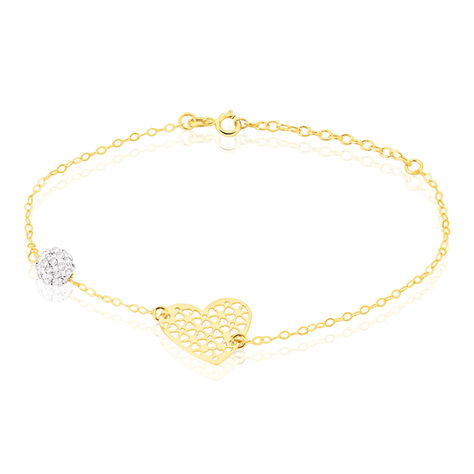 Bracelet Allyn Or Jaune Strass - Bracelets chaînes Femme | Marc Orian