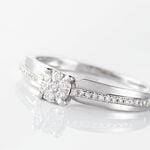 Bague Kate Or Blanc Diamant - Parures de mariage Femme | Marc Orian