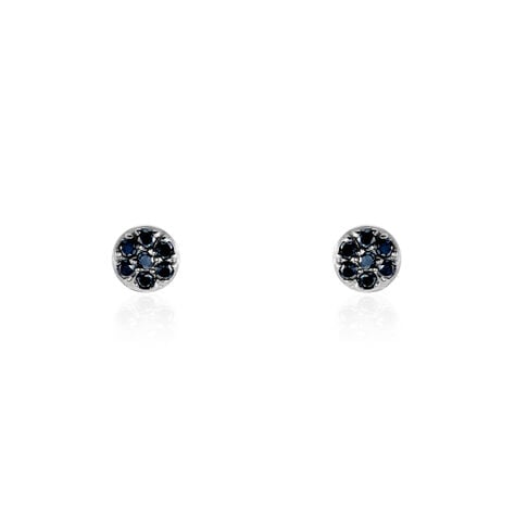 Boucles D'oreilles Puces Teani Or Blanc Diamant - Puces Femme | Marc Orian