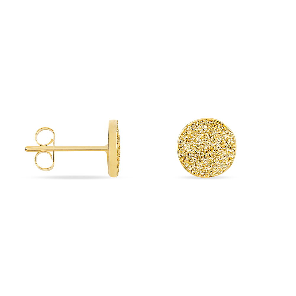 Boucles D'oreilles Puces Eryne Or Jaune - Puces Femme | Marc Orian