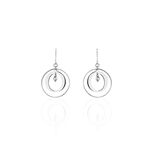 Boucles D'oreilles Pendantes Katy Argent Blanc - Boucles d'oreilles pampille Femme | Marc Orian