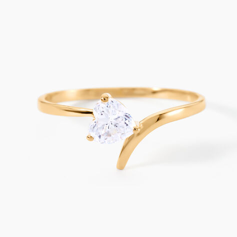 Bague Valeriana Or Jaune Oxyde De Zirconium - Solitaires Femme | Marc Orian