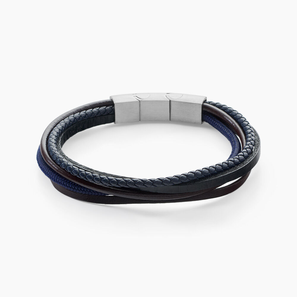 Bracelet Acier Blanc Romain - Bracelets cuir Homme | Marc Orian