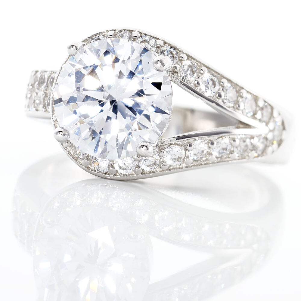 Bague Melisse Argent Blanc Oxyde De Zirconium - Solitaires Femme | Marc Orian