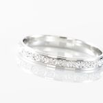 Alliance Heldea Ruban Plat Or Blanc - Alliances duo Unisex | Marc Orian