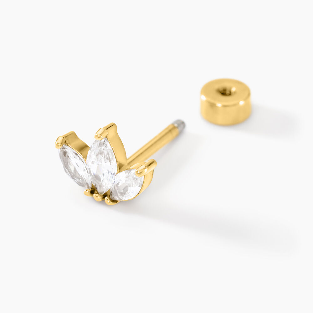 Piercing Gandie Acier Jaune Oxyde De Zirconium - Piercings Femme | Marc Orian