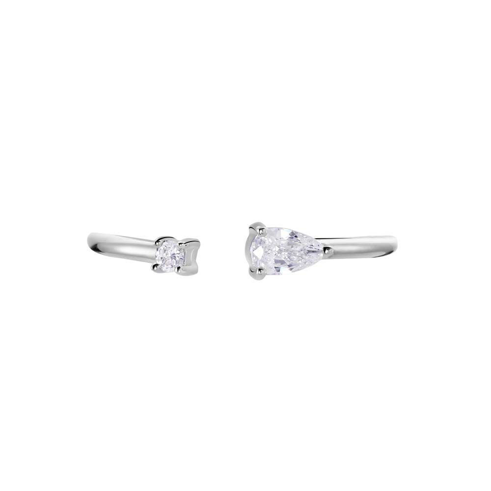 Bague Ajustable Shou Argent Oxyde De Zirconium - Bagues avec pierre Femme | Marc Orian