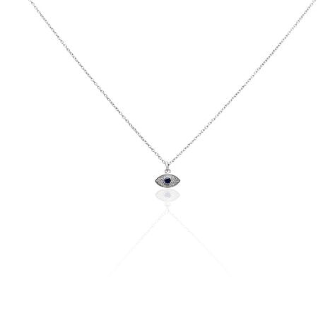 Collier Josue Argent Blanc Oxyde De Zirconium - Colliers avec pierres Femme | Marc Orian