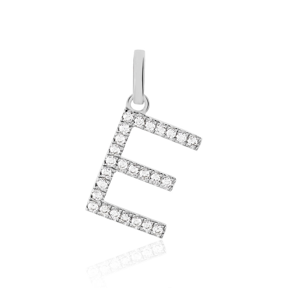 Pendentif Klementine Or Blanc Oxyde De Zirconium - Pendentifs Femme | Marc Orian