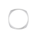 Alliance Carree Polie Or Blanc - Alliances duo Unisex | Marc Orian