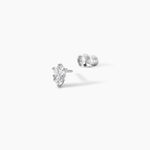 Boucles D'oreilles Puces Almira Argent Blanc Oxyde De Zirconium - Puces Femme | Marc Orian