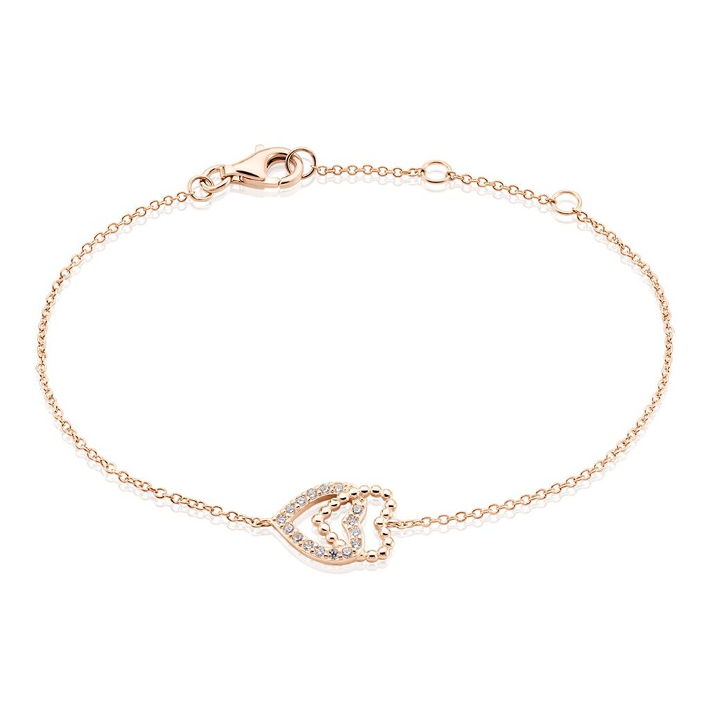 Bracelet Ottavia Argent Rose Oxyde De Zirconium - Bracelets chaînes Femme | Marc Orian