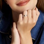 Alliance Marcello Ruban Plat Or Blanc - Alliances duo Famille | Marc Orian