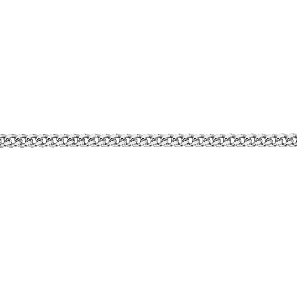 Chaîne Imad Maille Gourmette Or Blanc - Chaines Famille | Marc Orian