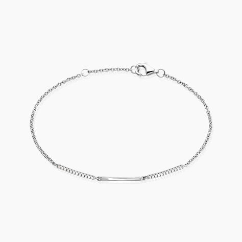 Bracelet Luciane Argent Blanc Oxyde De Zirconium - Bracelets chaînes Femme | Marc Orian