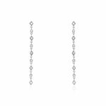 Boucles D'oreilles Pendantes Mascaret Argent Blanc Oxyde De Zirconium - Pendantes Femme | Marc Orian