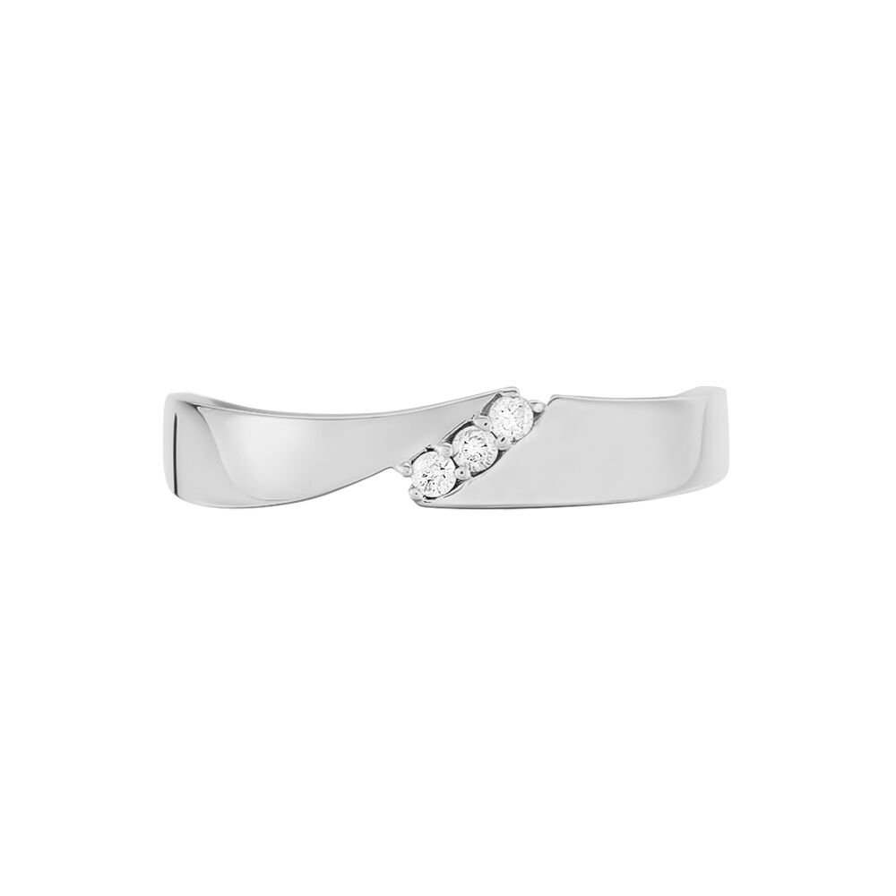 Bague Daphne Or Blanc Diamant - Bagues fiançailles Femme | Marc Orian