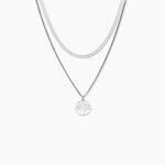 Collier Nia Argent Blanc - Colliers multirangs Femme | Marc Orian