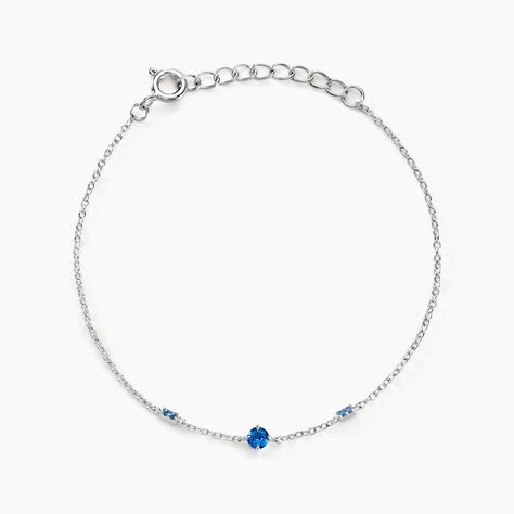 Bracelet Gemmie Argent Blanc Oxyde De Zirconium - Bracelets chaînes Femme | Marc Orian