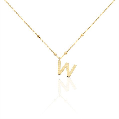 Collier Plaqu&eacute; Or Jaune Lettra - Colliers fantaisie Femme | Marc Orian