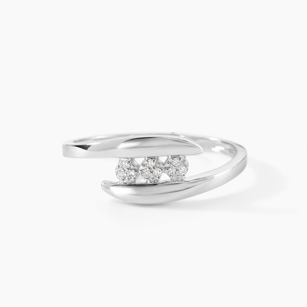 Bague Delphine Or Blanc Diamant - Parures de mariage Femme | Marc Orian