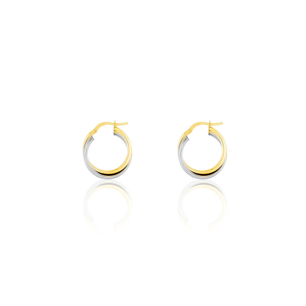 Cr&eacute;oles Kiara Or Bicolore - Cr&eacute;oles Femme | Marc Orian