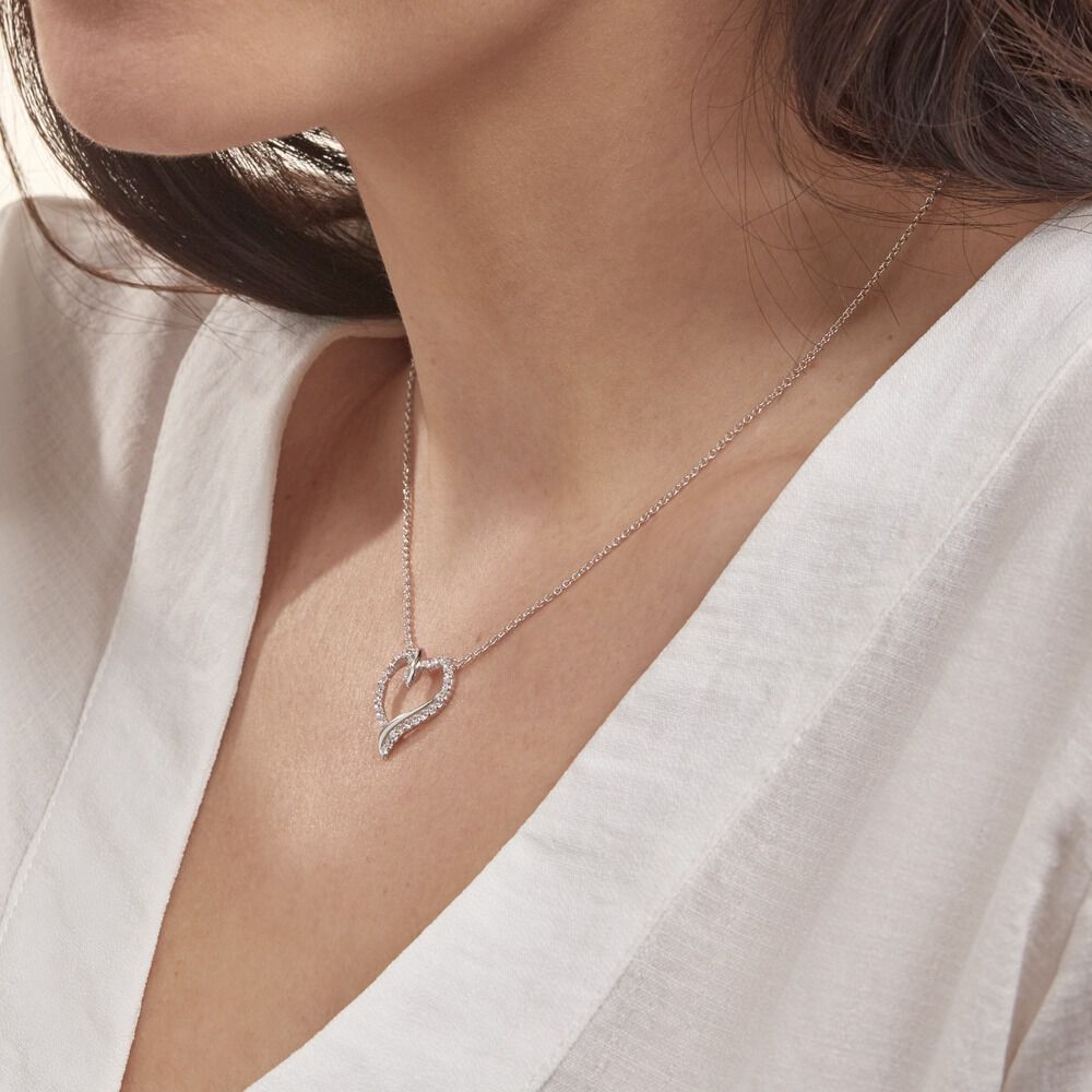 Collier Miliza Argent Blanc Oxyde De Zirconium - Colliers avec pierres Femme | Marc Orian
