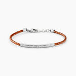 Bracelet Jourdan Cuir De Vache Marron - Bracelets cuir Homme | Marc Orian