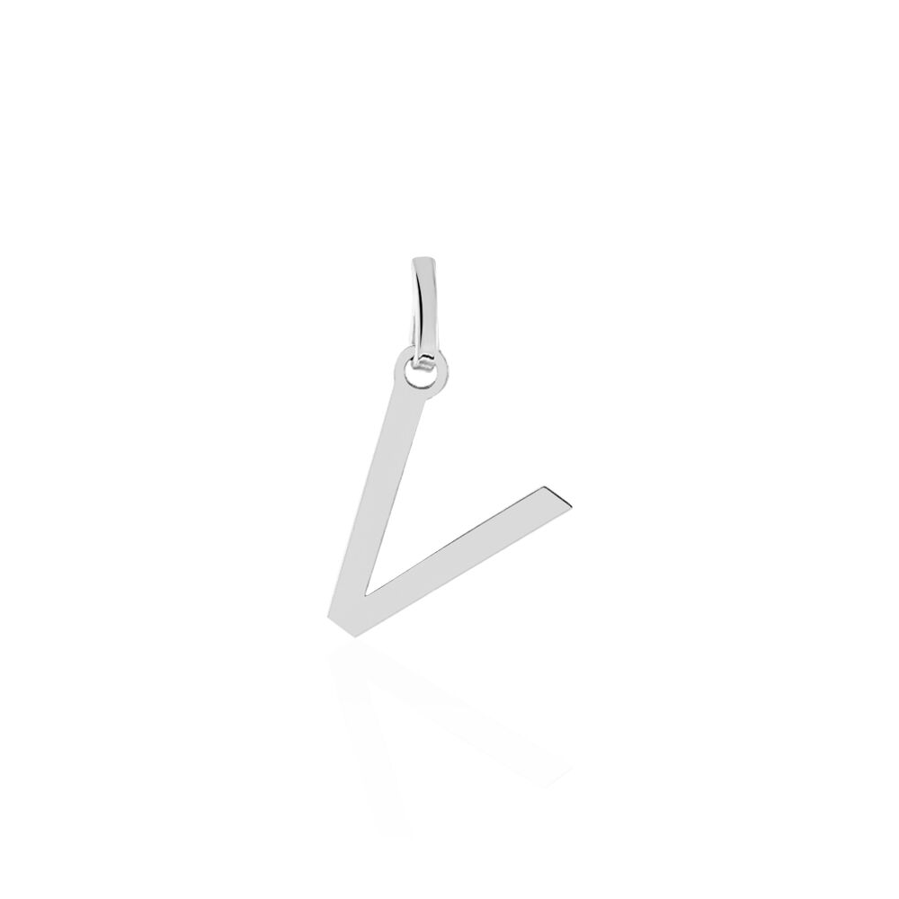 Pendentif Ionia Lettre Or Blanc - Pendentifs Famille | Marc Orian