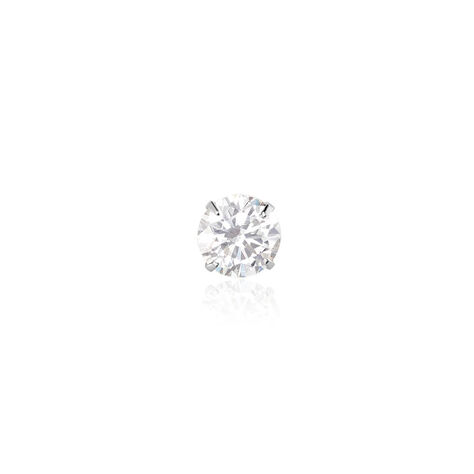 Boucle D'oreille Puce Unitaire Niels Argent Blanc Oxyde De Zirconium - Puces Homme | Marc Orian
