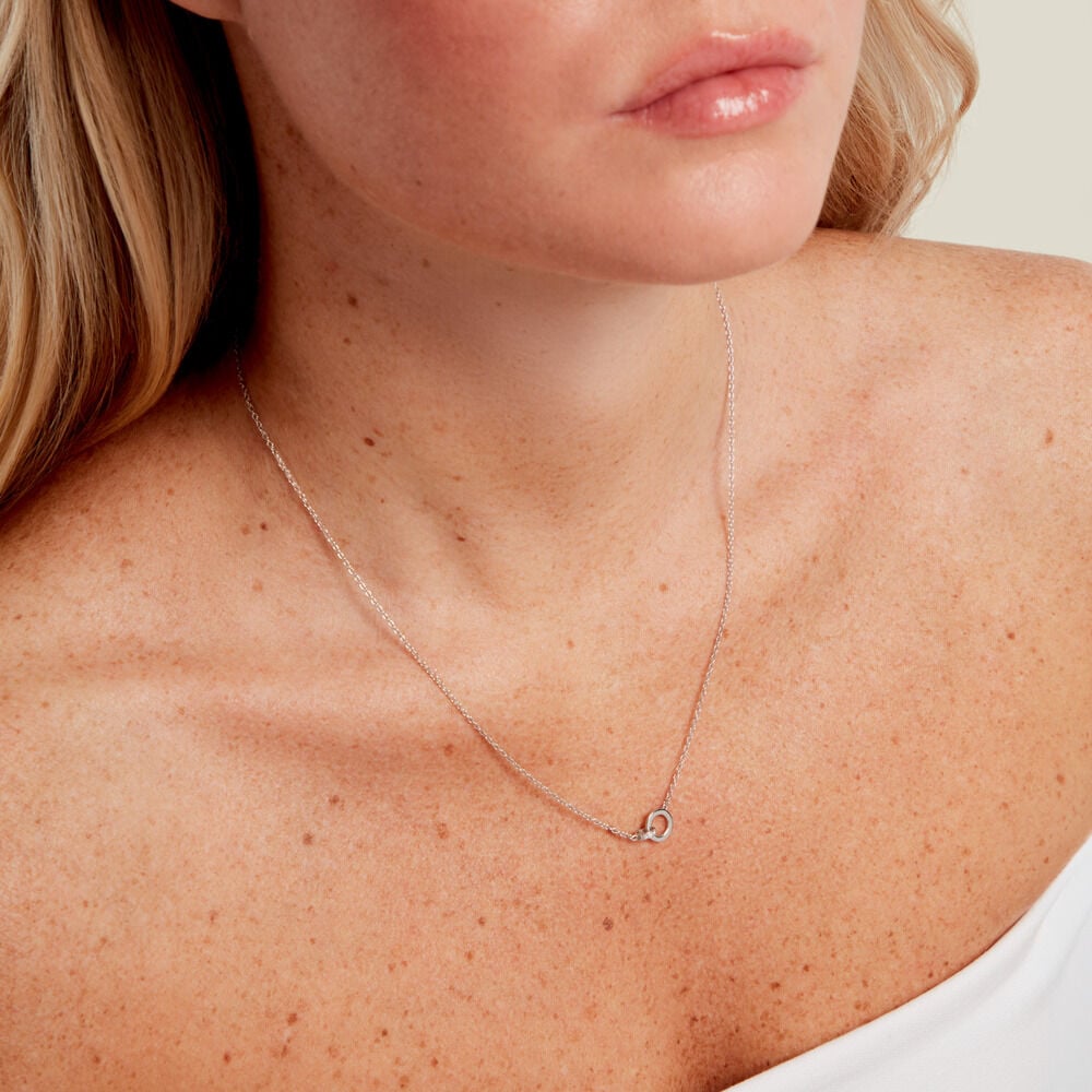 Collier Cristel Argent Blanc Oxyde De Zirconium - Colliers avec pierres Femme | Marc Orian
