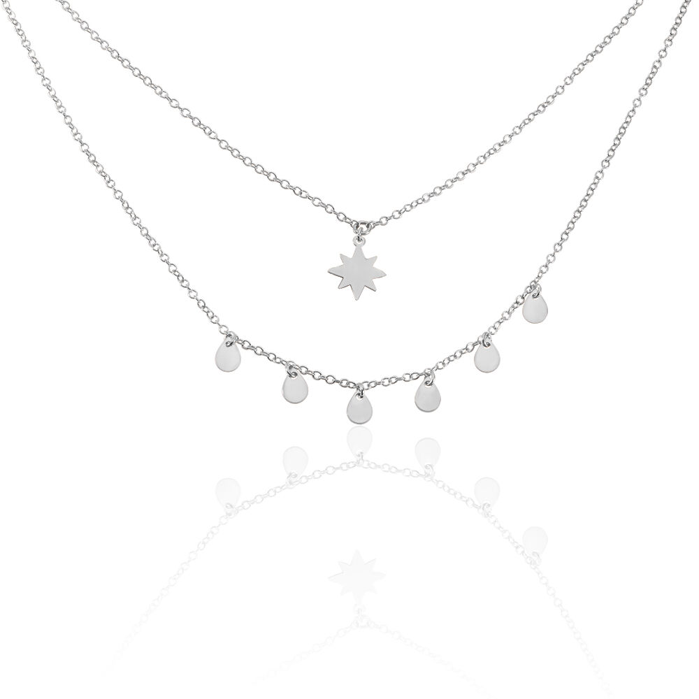 Collier Delfine Argent Blanc - Colliers fantaisie Femme | Marc Orian