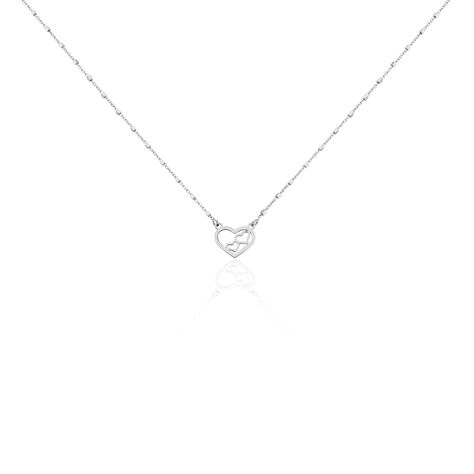 Boucles D'oreilles Puces Zale Argent Blanc - Colliers fantaisie Femme | Marc Orian