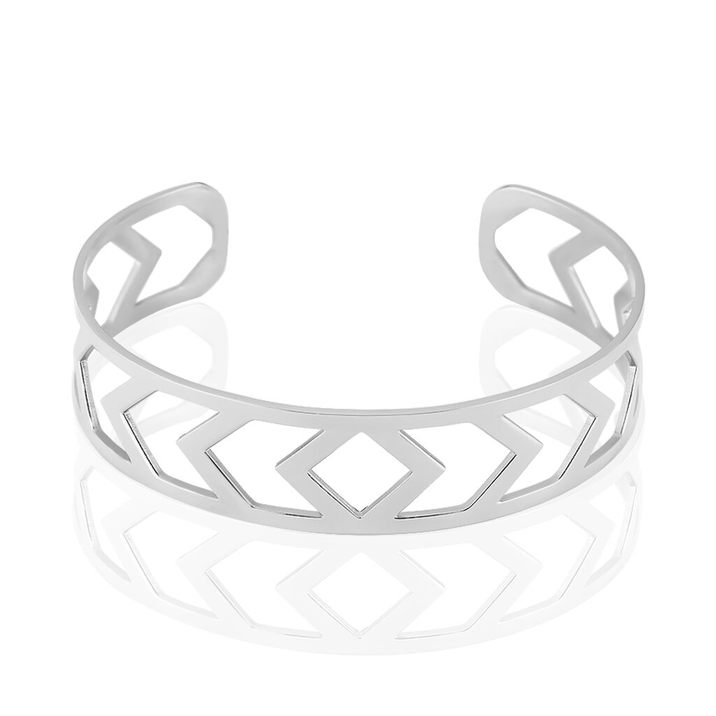 Bracelet Jonc Deanna Acier Blanc - Bracelets joncs Femme | Marc Orian