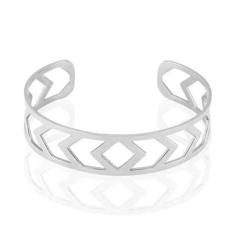 Bracelet Jonc Deanna Acier Blanc - Bracelets joncs Femme | Marc Orian