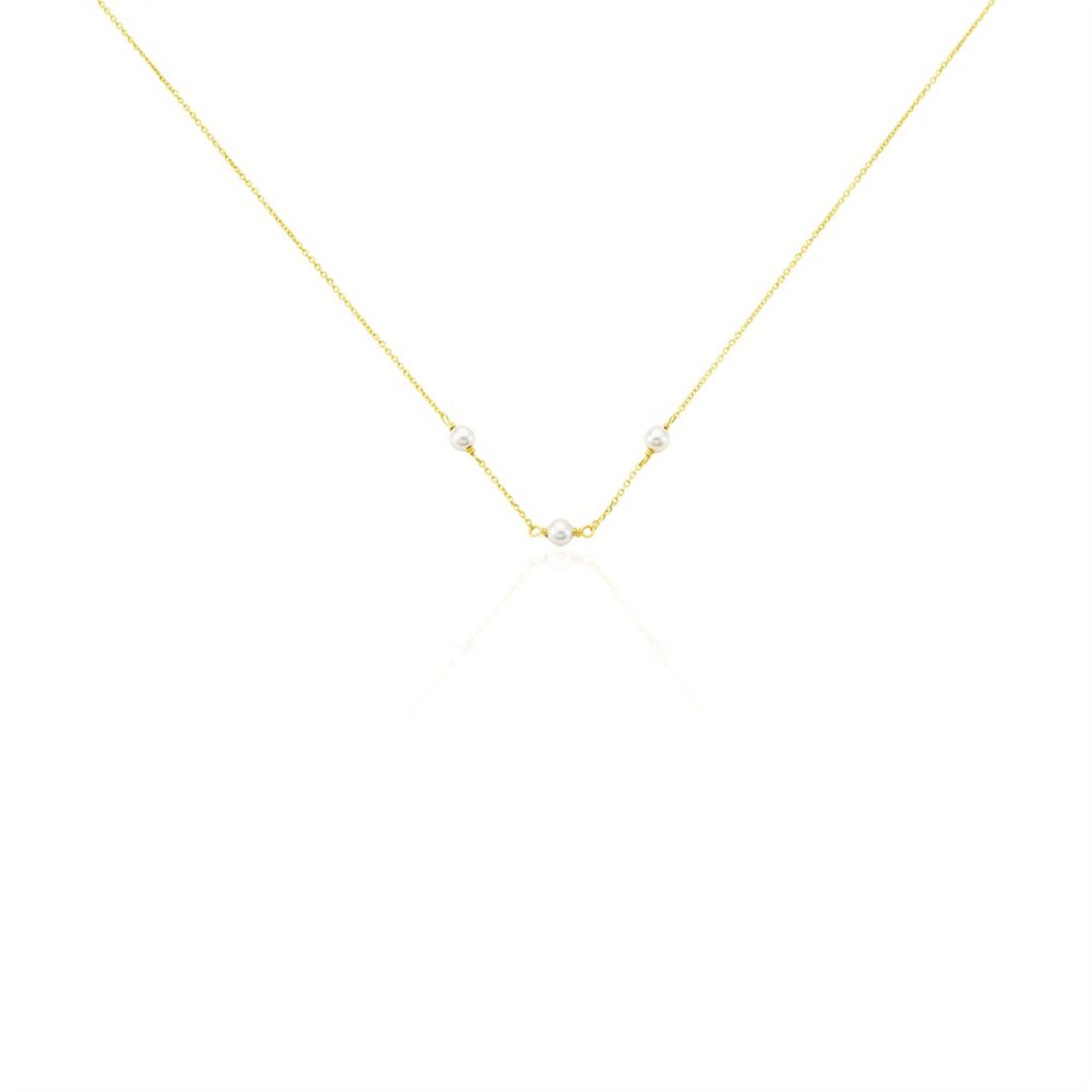 Collier Or Jaune Heliantheme Perles - Colliers avec pierres Femme | Marc Orian