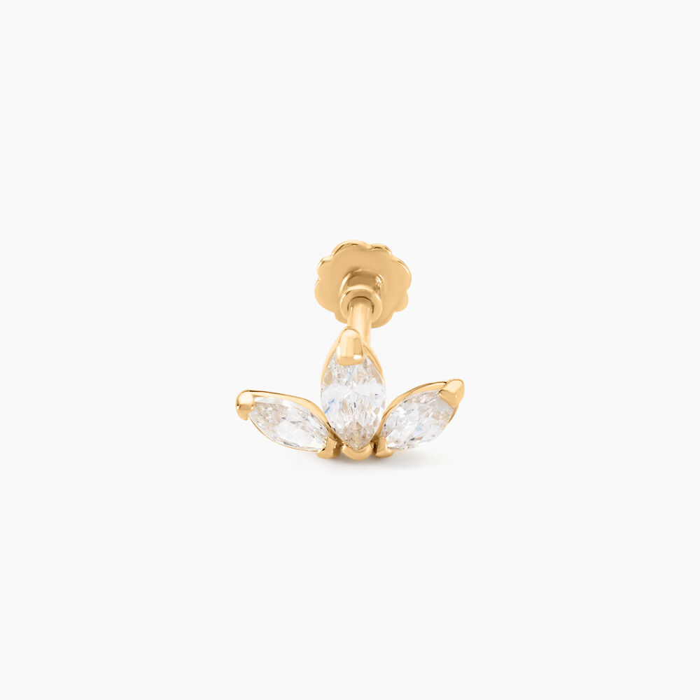 Piercing D'oreilles Asclepias Or Jaune - Piercings Femme | Marc Orian