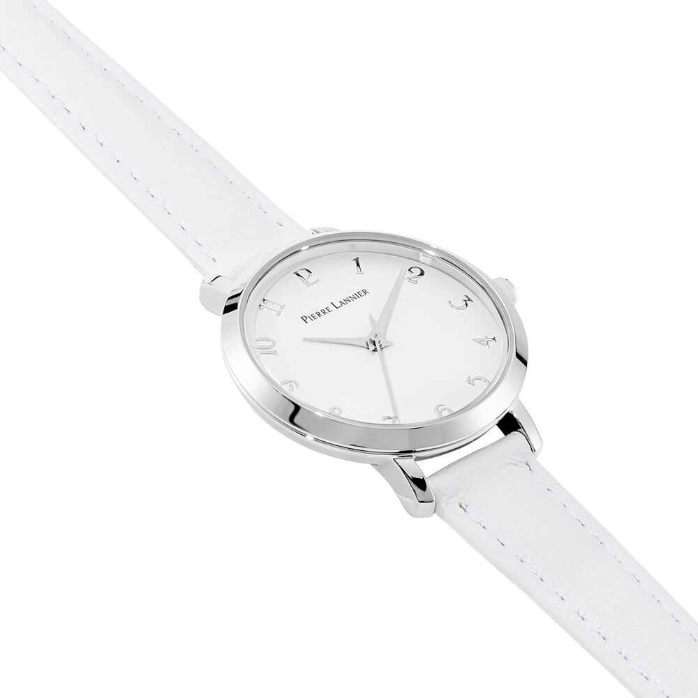 Montre Pierre Lannier Chouquette Blanc - Montres classiques Femme | Marc Orian