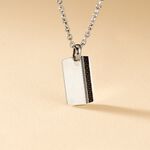 Collier Lovaina Acier Blanc - Colliers Homme | Marc Orian