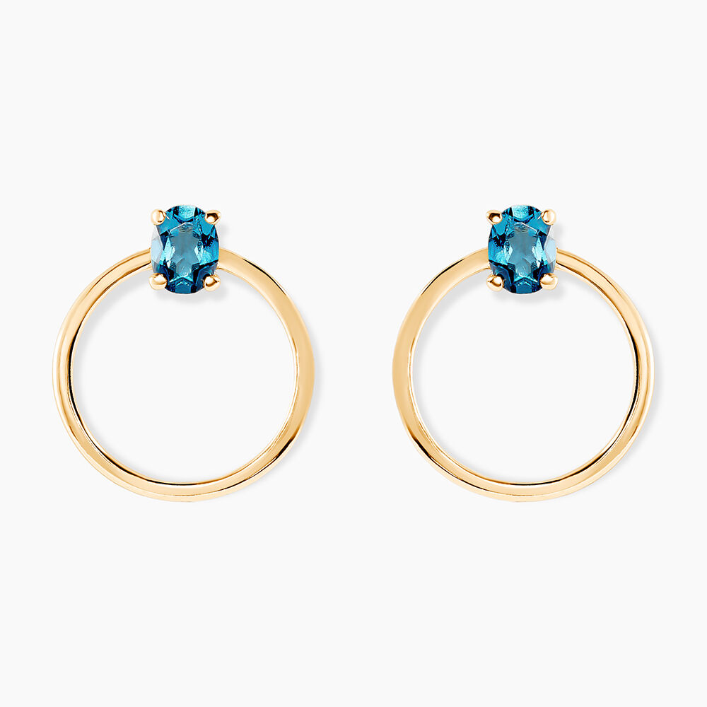 Créoles Kip Or Jaune Topaze - Créoles Femme | Marc Orian