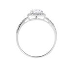 Bague Or Blanc Flavian Oxyde De Zirconium - Solitaires Femme | Marc Orian