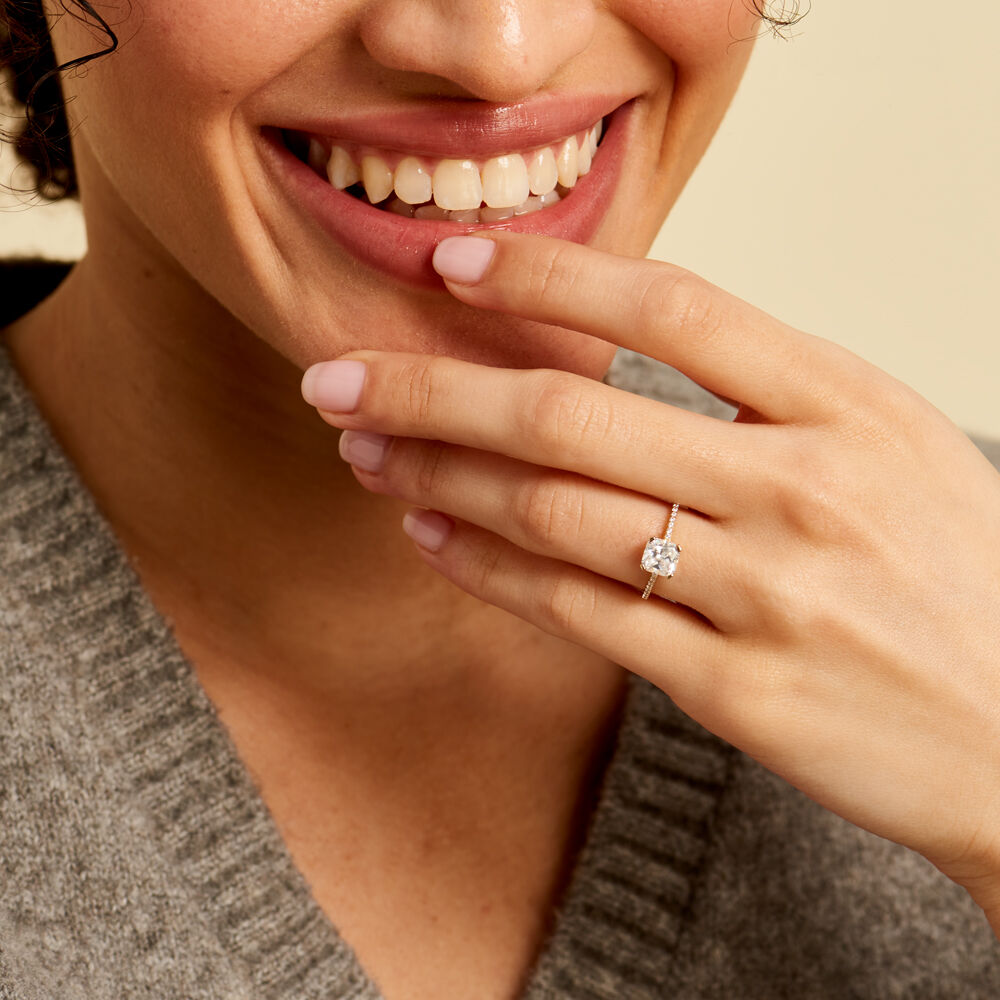 Bague Solitaire Or Jaune Beline Oxyde De Zirconium - Solitaires Femme | Marc Orian