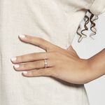 Alliance Fantaisie Diamantee Ruban Plat Or Bicolore - Alliances duo Unisex | Marc Orian