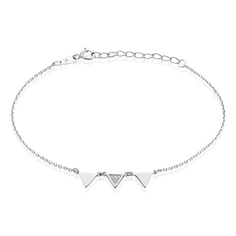 Bracelet Bartoumieu Argent Blanc Oxyde De Zirconium - Bracelets fantaisie Femme | Marc Orian