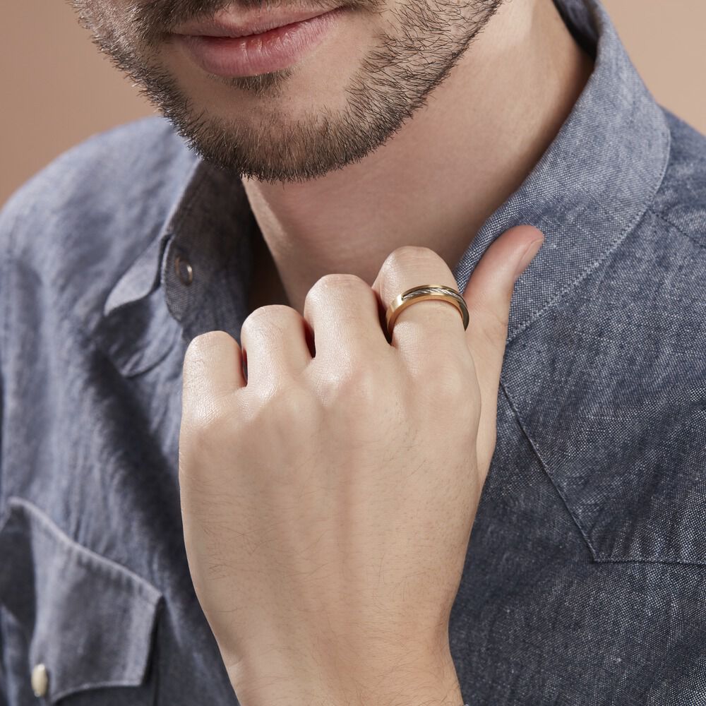 Bague Andro Acier Bicolore - Ventes Privées Homme | Marc Orian
