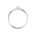 Bague Solitaire Francoise-marie Or Blanc Oxyde De Zirconium - Solitaires Femme | Marc Orian