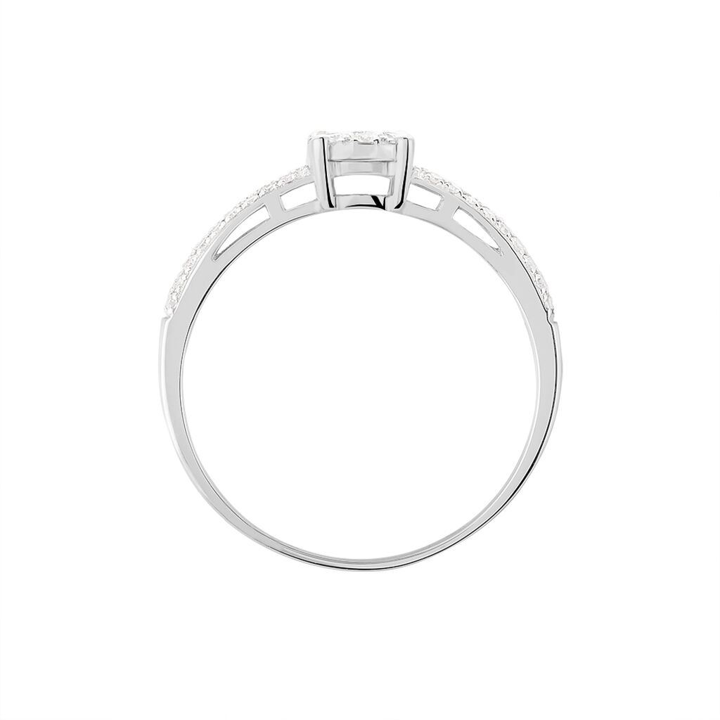 Bague Julia Or Blanc Diamant - Parure de mariage Femme | Marc Orian