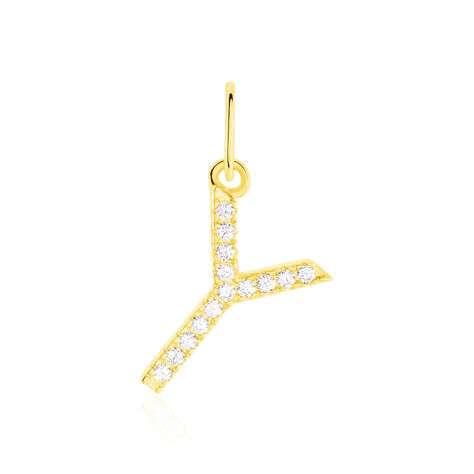 Pendentif Lettre Y Or Jaune Oxyde - Pendentifs Famille | Marc Orian