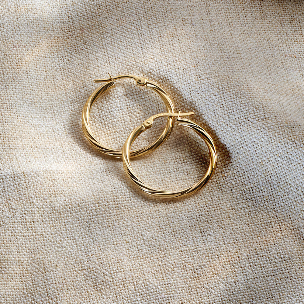 Créoles Youri Or Jaune - Créoles Femme | Marc Orian