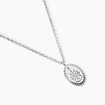 Collier Dhyana Argent Blanc Oxyde De Zirconium - Colliers avec pierres Femme | Marc Orian